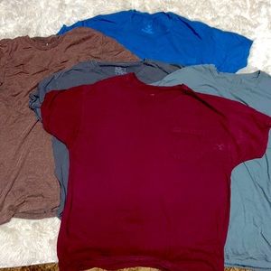 Bundle of plain T-shirts 5 shirts